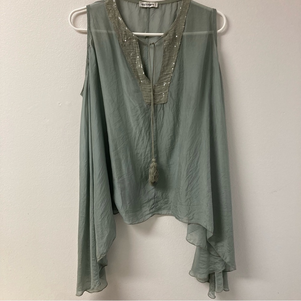 Nina Kendosa Paris Silk Top